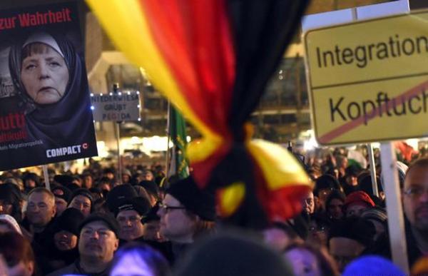 Демонстрация в Лейпциге закончилась беспорядками