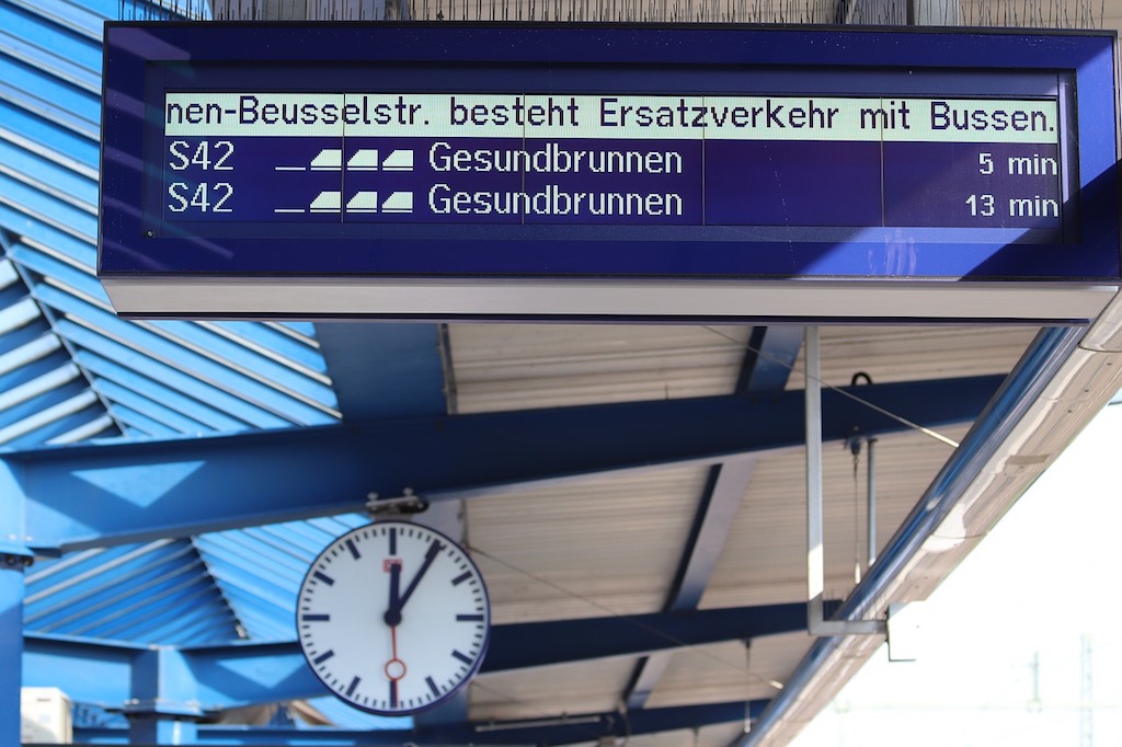 На выходных работа S-Bahn будет прервана