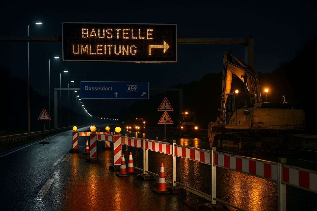🚧 A59 в Дюссельдорфе закроют на 8 месяцев