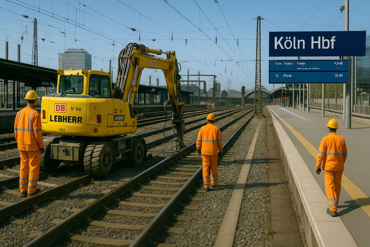 Главный вокзал Кёльна — поезда остановятся на 10 дней