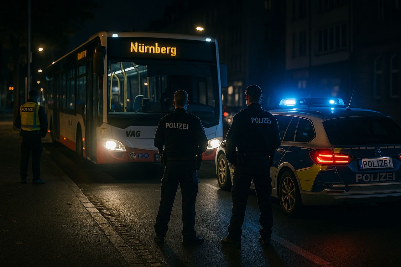 Bus attack in Nuremberg – driver and police officers assaulted