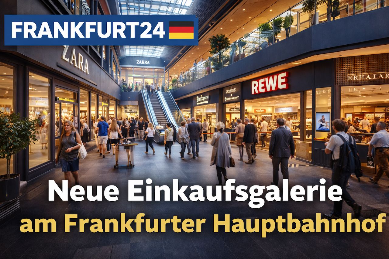Neue Einkaufsgalerie am Frankfurter Hauptbahnhof