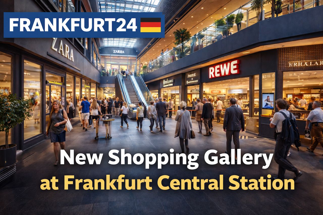 New Shopping Gallery at Frankfurt Central Station