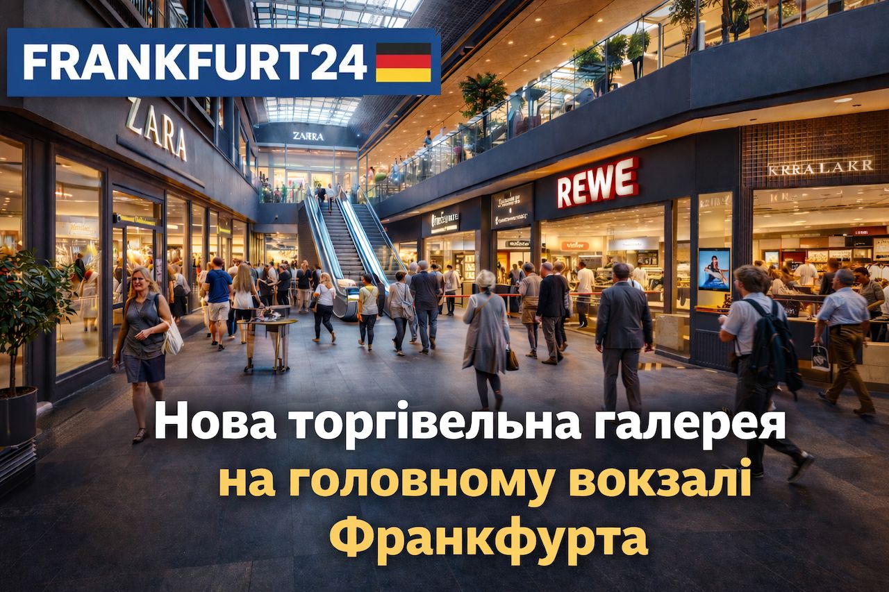 Нова торговельна галерея на головному вокзалі Франкфурта