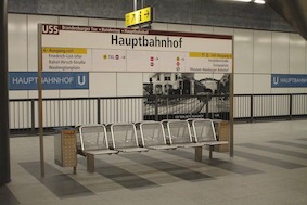 На метро от Александерплац до Главного вокзала