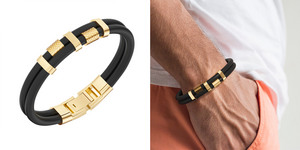 Золотые мужские браслеты на заказ