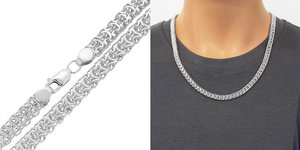 Цепи ручной или машинной вязки из серебра в Берлине