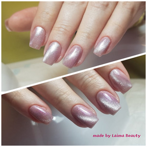 Модный маникюр «кошачий глаз»