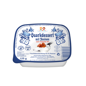 Творог с изюмом Лакомка в Германии