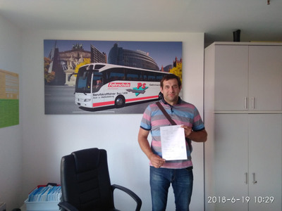 Сегодня 19.06.18 Сергей сдал на категорию СE.))