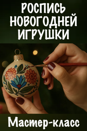 РОСПИСЬ НОВОГОДНЕЙ ИГРУШКИ в Берлине