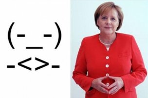 Личный смайлик Ангелы Меркель