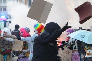 Беспорядки во Франкфурте: 200 пострадавших