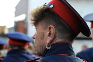 Российские казаки отправились в конный поход на Берлин