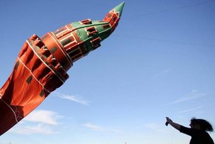 Надувной Кремль в небе над Германией