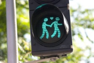 Гей-светофоры появились в Мюнхене