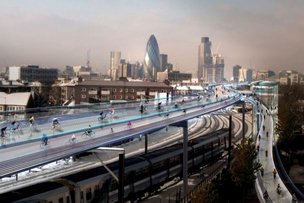 В Мюнхене могут появиться «небесные дорожки» для велосипедистов