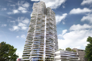 Во Франкфурте-на-Майне строится самый высокий жилой дом
