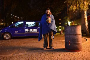 Берлин: помощь замерзающим на улицах