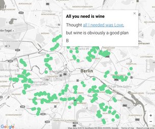 Карта необычных Wi-Fi точек Берлина