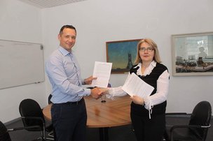 Подписание Договора о сотрудничестве между РДНК в Берлине и МГУ имени М.В. Ломоносова