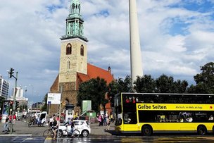 Автобусы на электрической тяге в Берлине