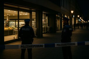 Дюссельдорф — задержание после кражи в супермаркете
