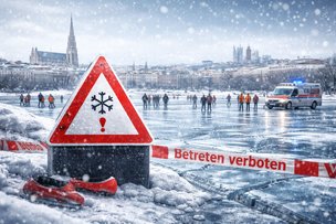 Власти Вены призывают не выходить на лёд на природных водоёмах