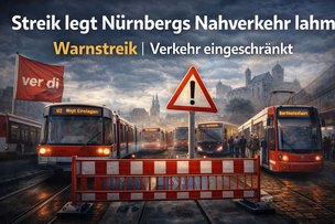 Забастовка парализовала транспорт в Нюрнберге