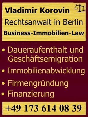 Russischsprachiger Rechtsanwalt (Advokat) in Berlin.