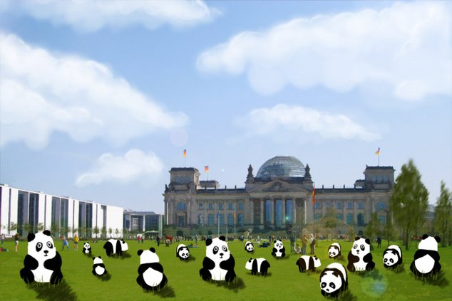 Панды путешествуют табором