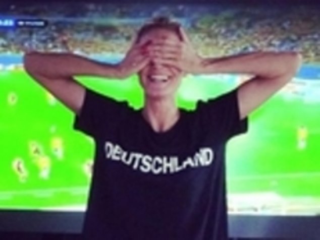 Хайди Клум в майке болельщицы – звезда Интернета