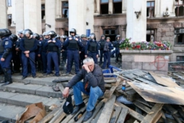 Открытие фотовыставки «Кровавая расправа в Одессе»