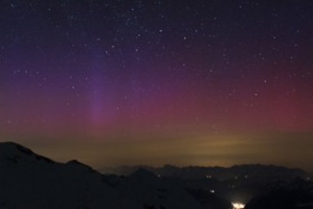 Северное сияние в Германии