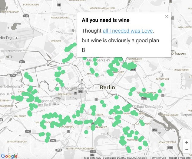 Карта необычных Wi-Fi точек Берлина