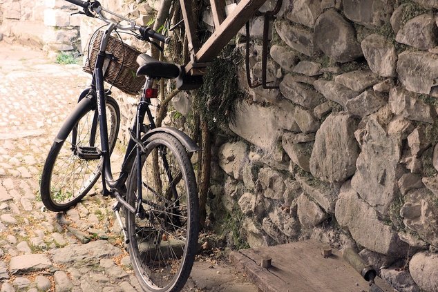 Велосипедный мусор убирает полиция