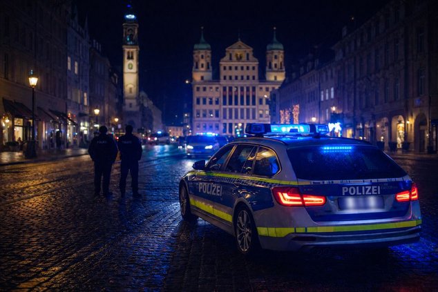 В Аугсбурге полиция расследует серию преступлений и нарушений