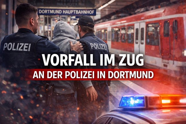 Драка в поезде: полиция пострадала в Дортмунде