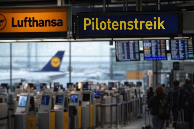 Zweitägiger Pilotenstreik bei Lufthansa begonnen
