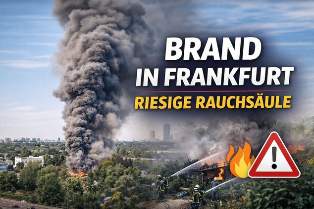 Пожар во Франкфурте: сильный дым в Боккенхайме
